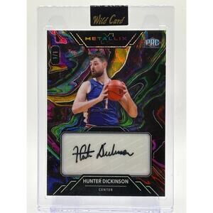 2023-24 Wild Card Metallix Hunter Dickinson Rookie Wave Auto 1/1 SSP Pelicans RC